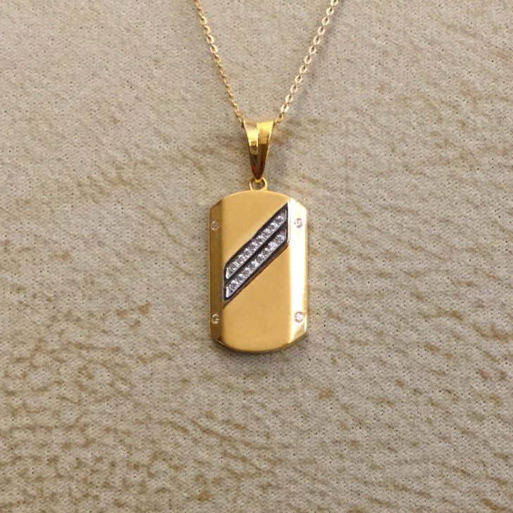 916 Gold Fancy Pendant Chain