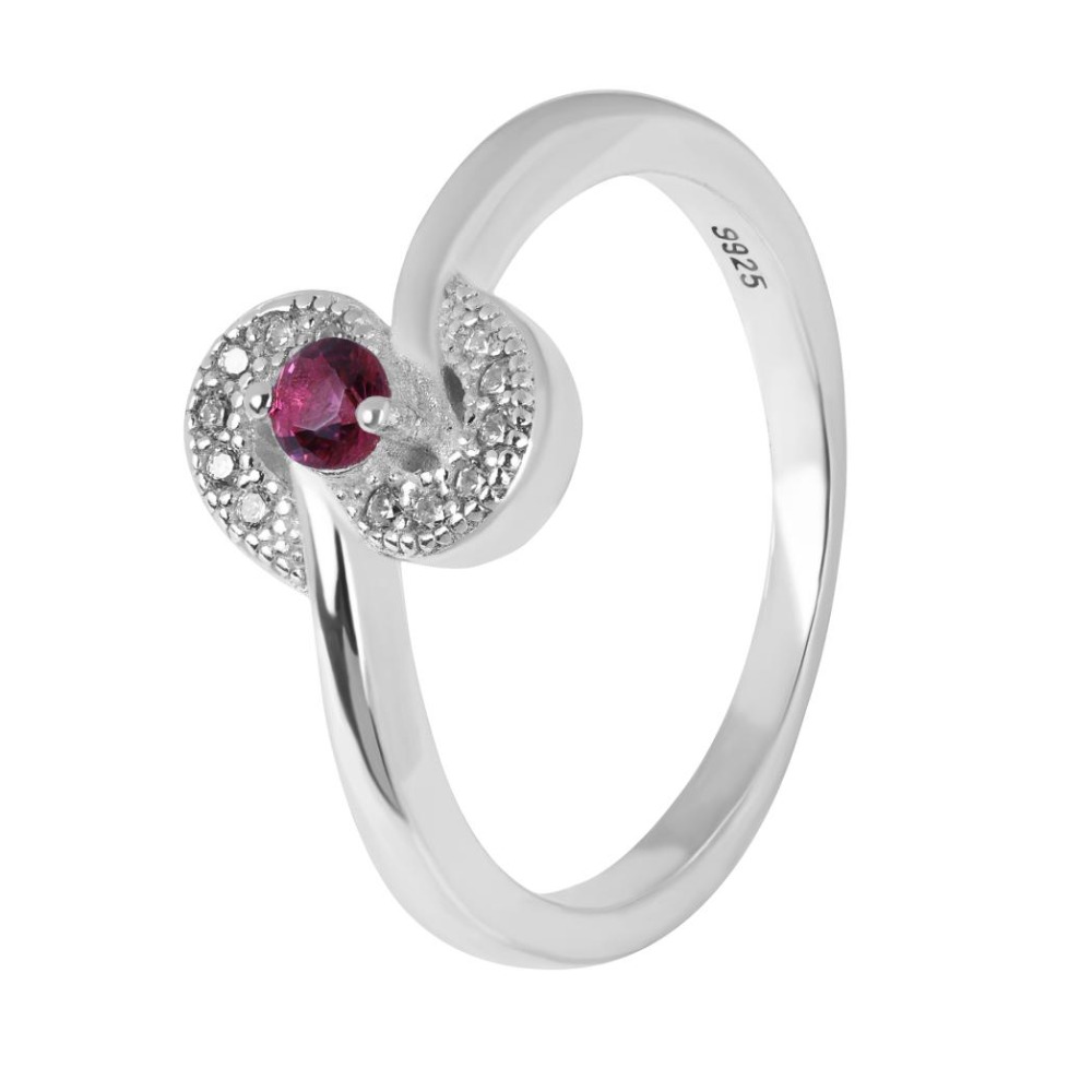 Emerald Engagement Ring for women / girls - premium minimal ring design - Silver 925