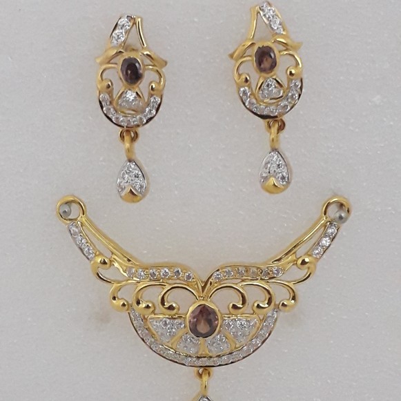 916 cz gold exclusive fancy ms set