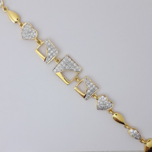 916 Gold fancy bracelet