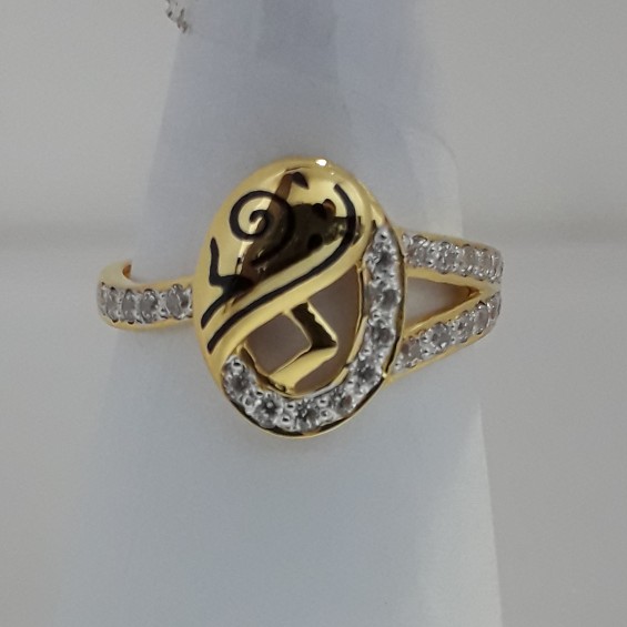 916 Gold carving ladies ring MJ-XO7053