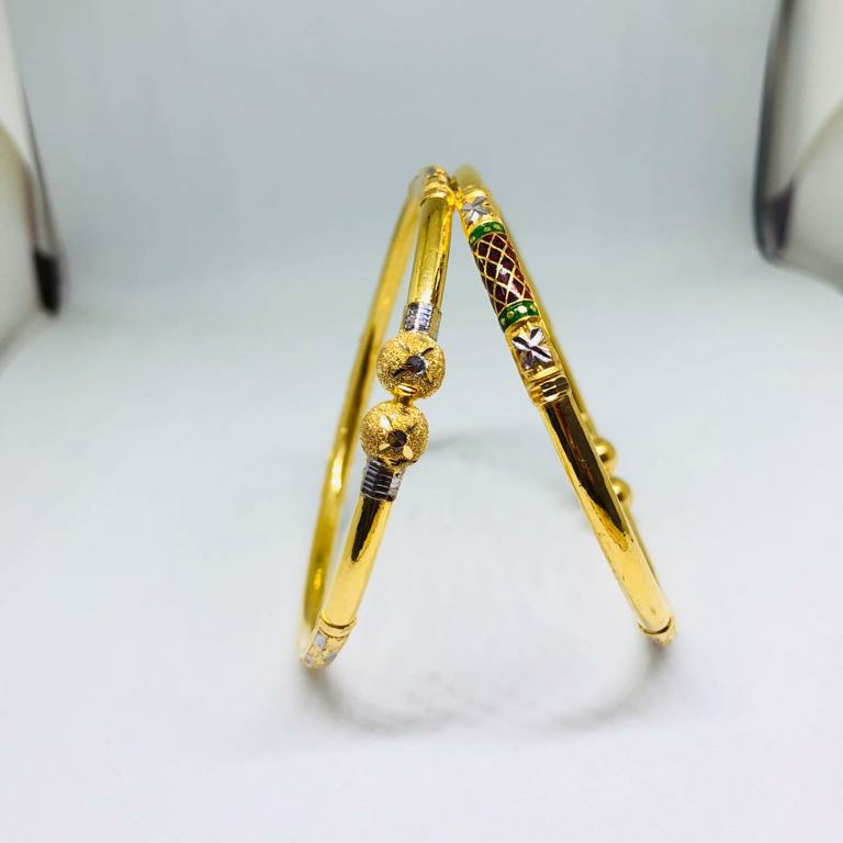 22KT/916 BEAUTIFUL GOLD  KADLI BANGLE