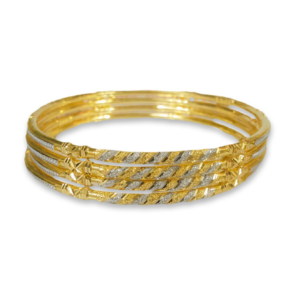 22KT VERTICAL DESIGNED GOLD  KADLI BANGLE