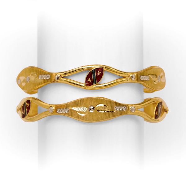 22KT/916 STYLISH DESIGNED VAKIYA GOLD  KADLI