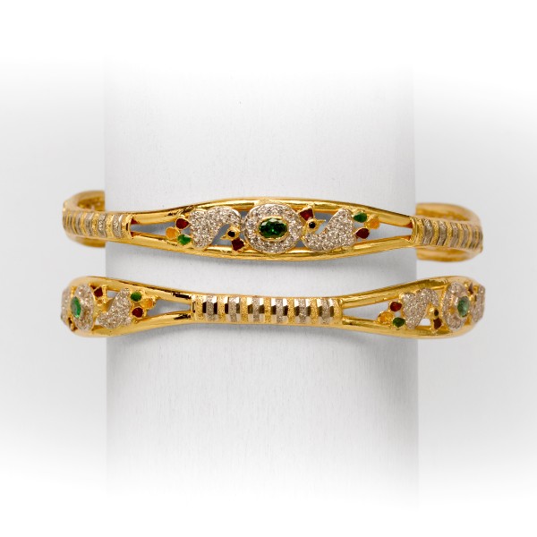 22KT/916 ANTIQUE DESIGNED GOLD  KADLI