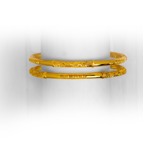 22 KT STYLISH SINGLE PIPE  BANGLE KADLI