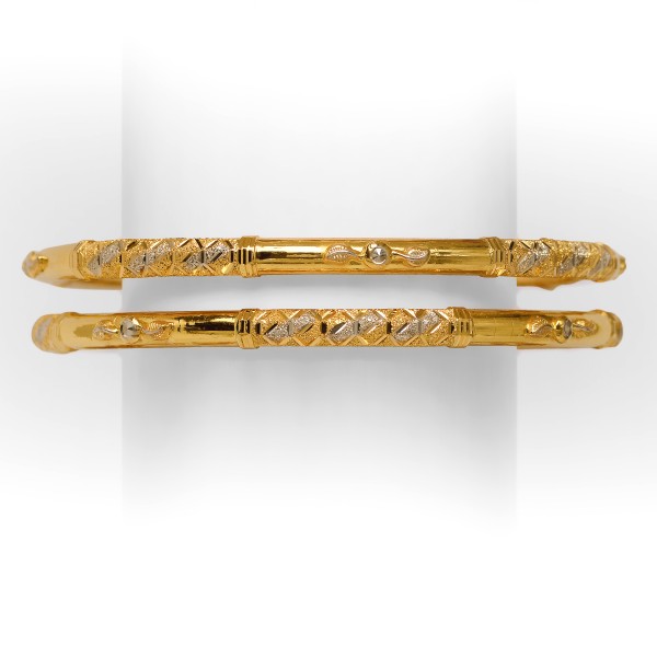 22 KT GOLD STYLISH SINGLE PIPE  KADLI