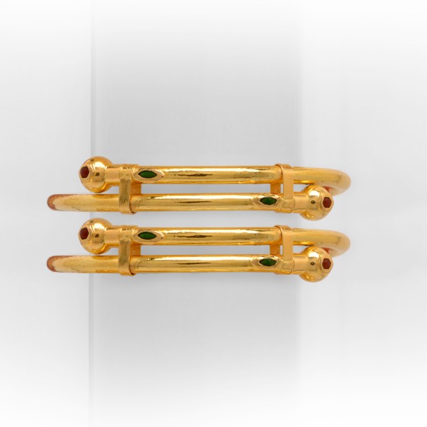 916 GOLD COLORFUL BABY BANGLE KADLI