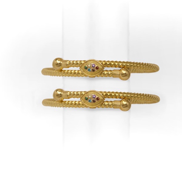 916 ANTIQUE GOLD  BABY BANGLE