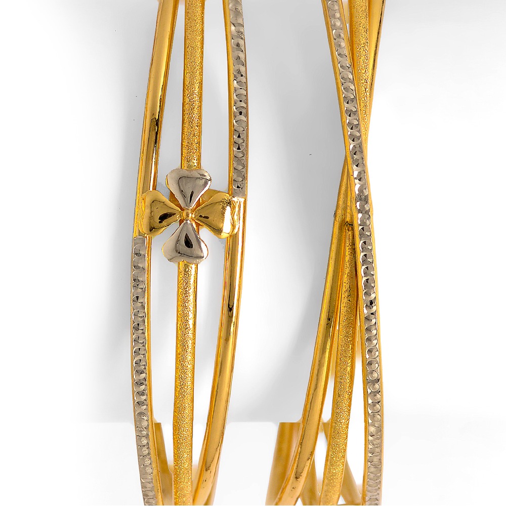 22Kt Gold Fancy Triple Line  Kadali BO-032