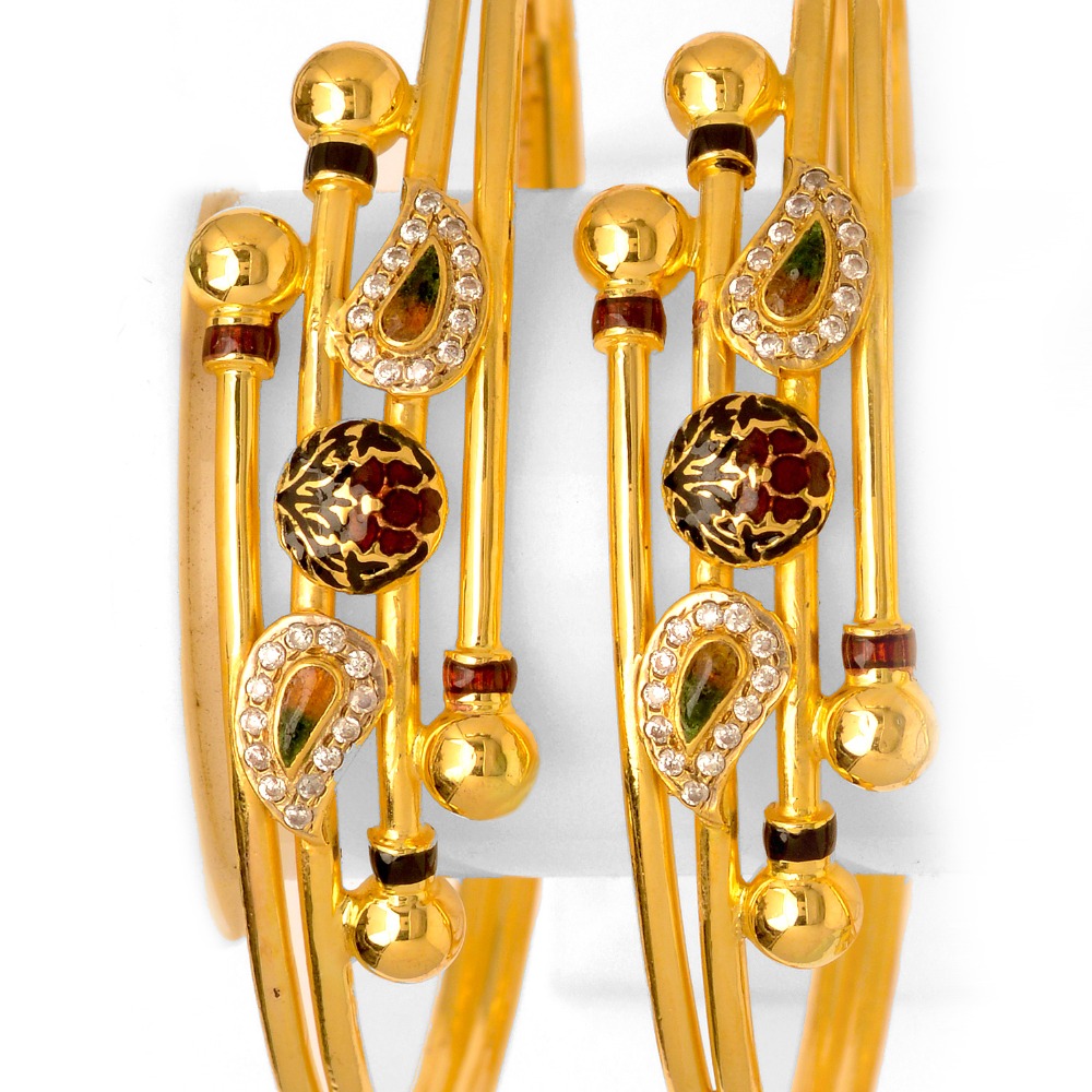 22Kt Gold Designer Ball Pipe  Kadali BO-026