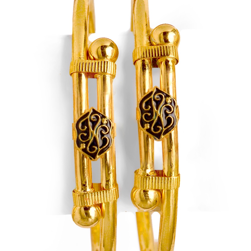 916 Gold Traditional Ball Pipe  Kadali BO-019