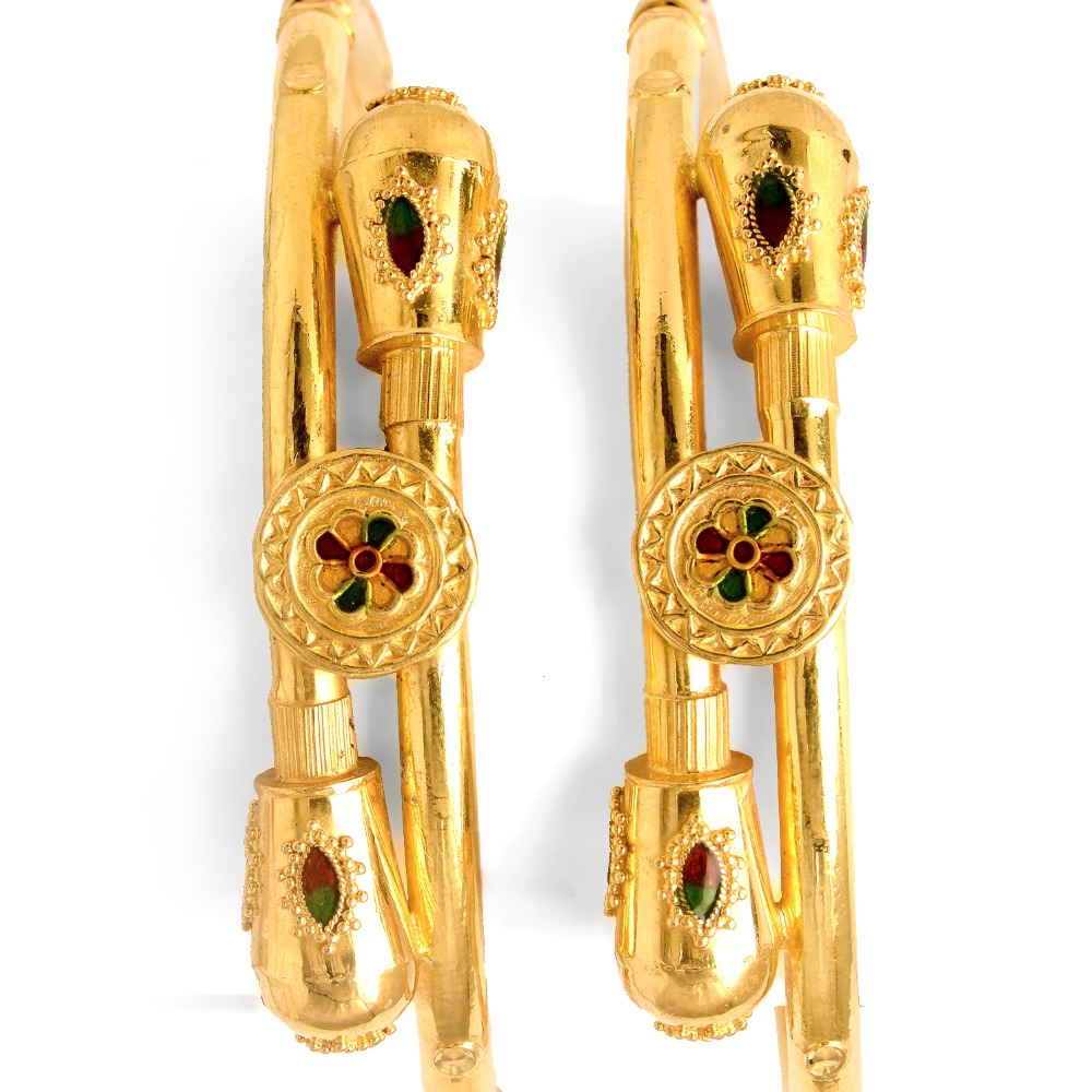 22KT Gold Attractive Ball Pipe  Kadali BO-014