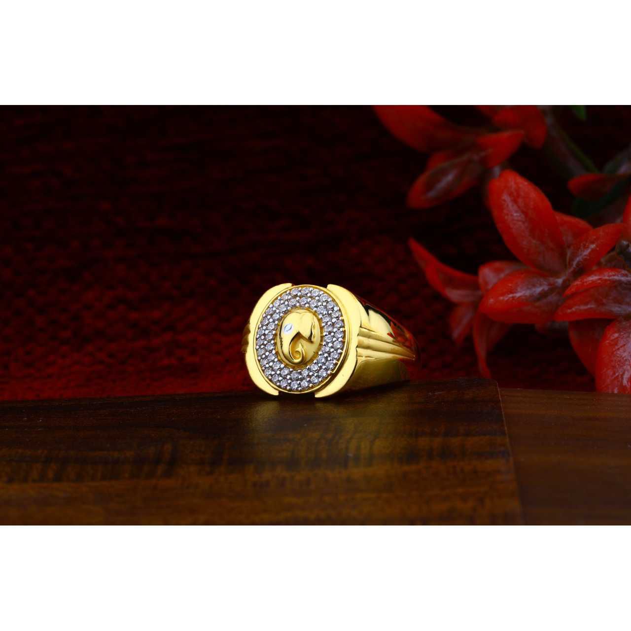 22ct  Ganpati Gents Ring