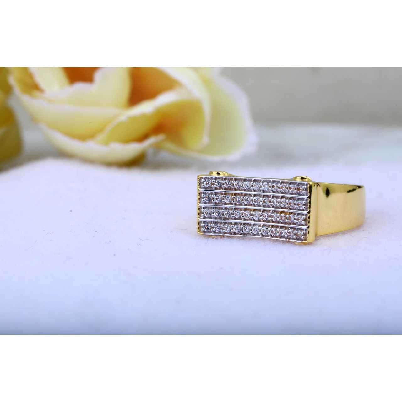 92 CZ Broad Gents Ring