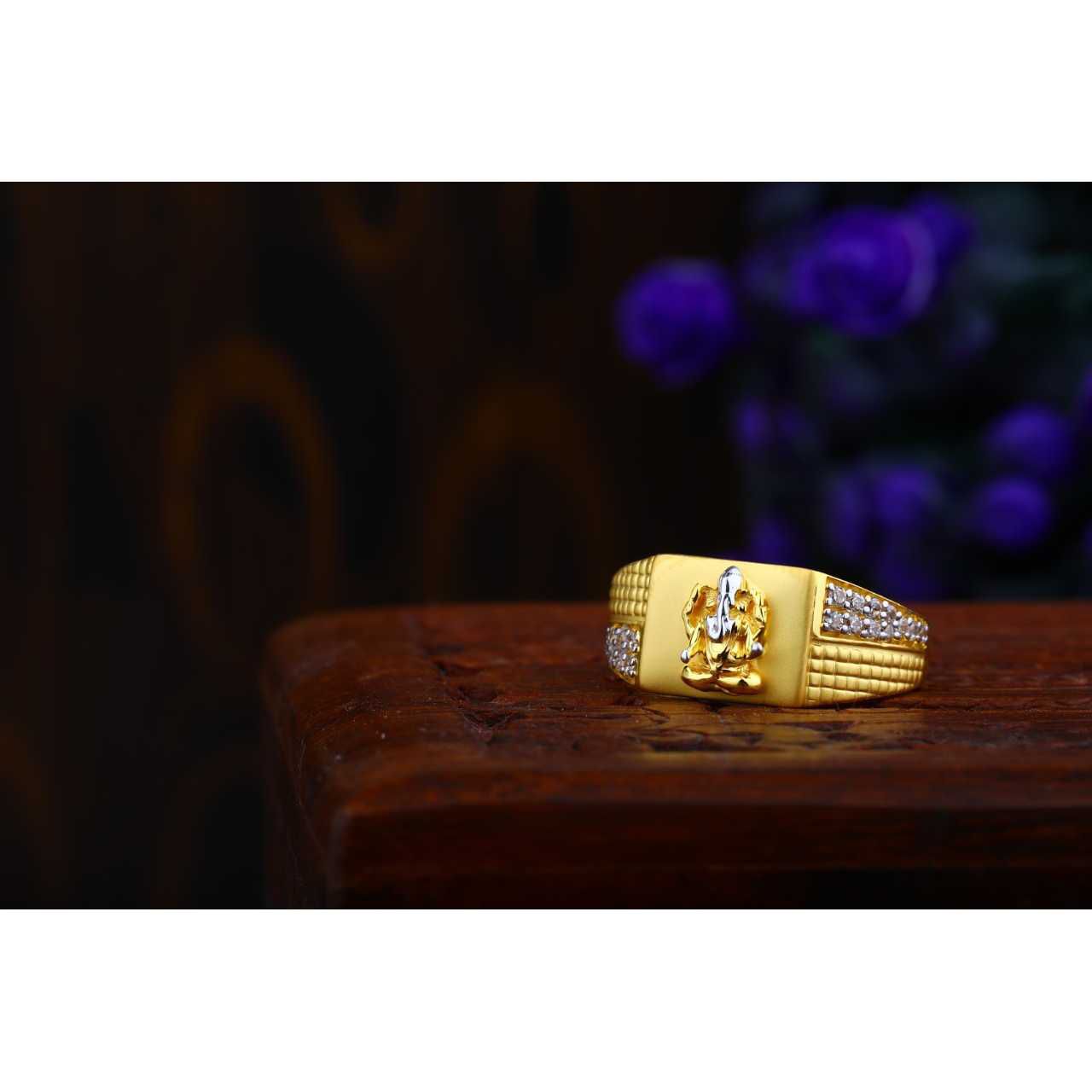 22ct  Ganpati Gents Ring