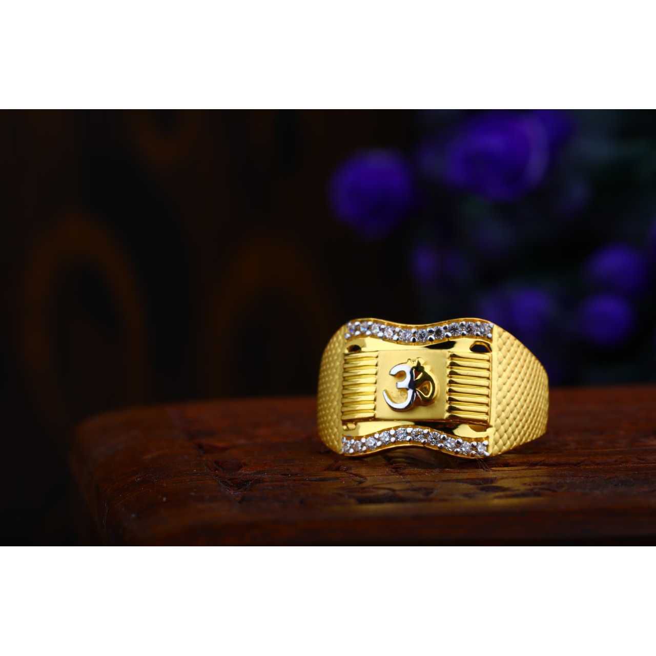 916 CZ Om Gents Ring