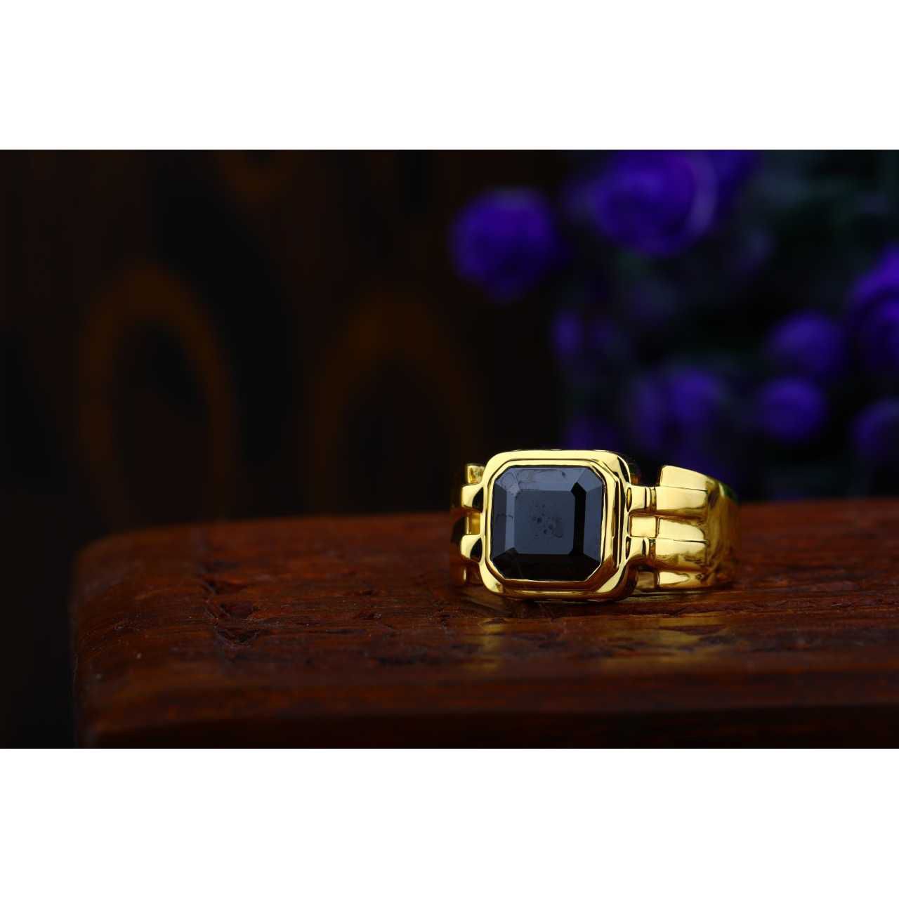 92 Black Ston Gents Ring