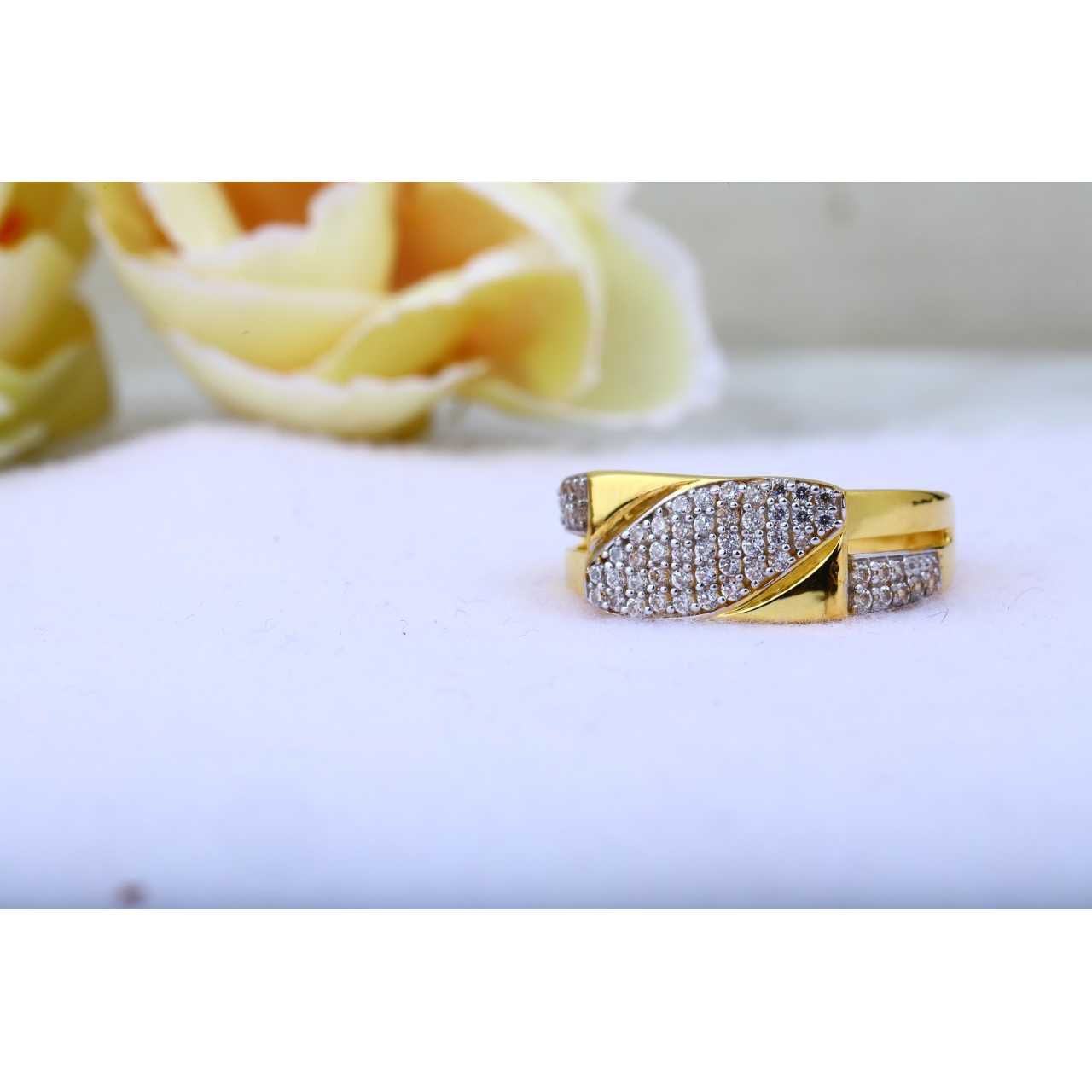 92 CZ Broad Gents Ring
