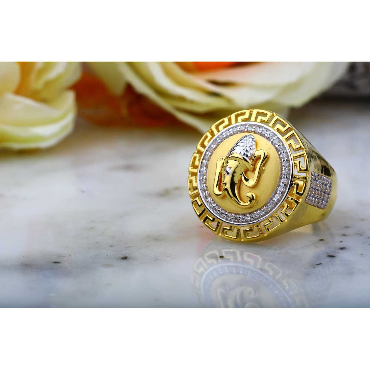 22ct  Ganpati Gents Ring