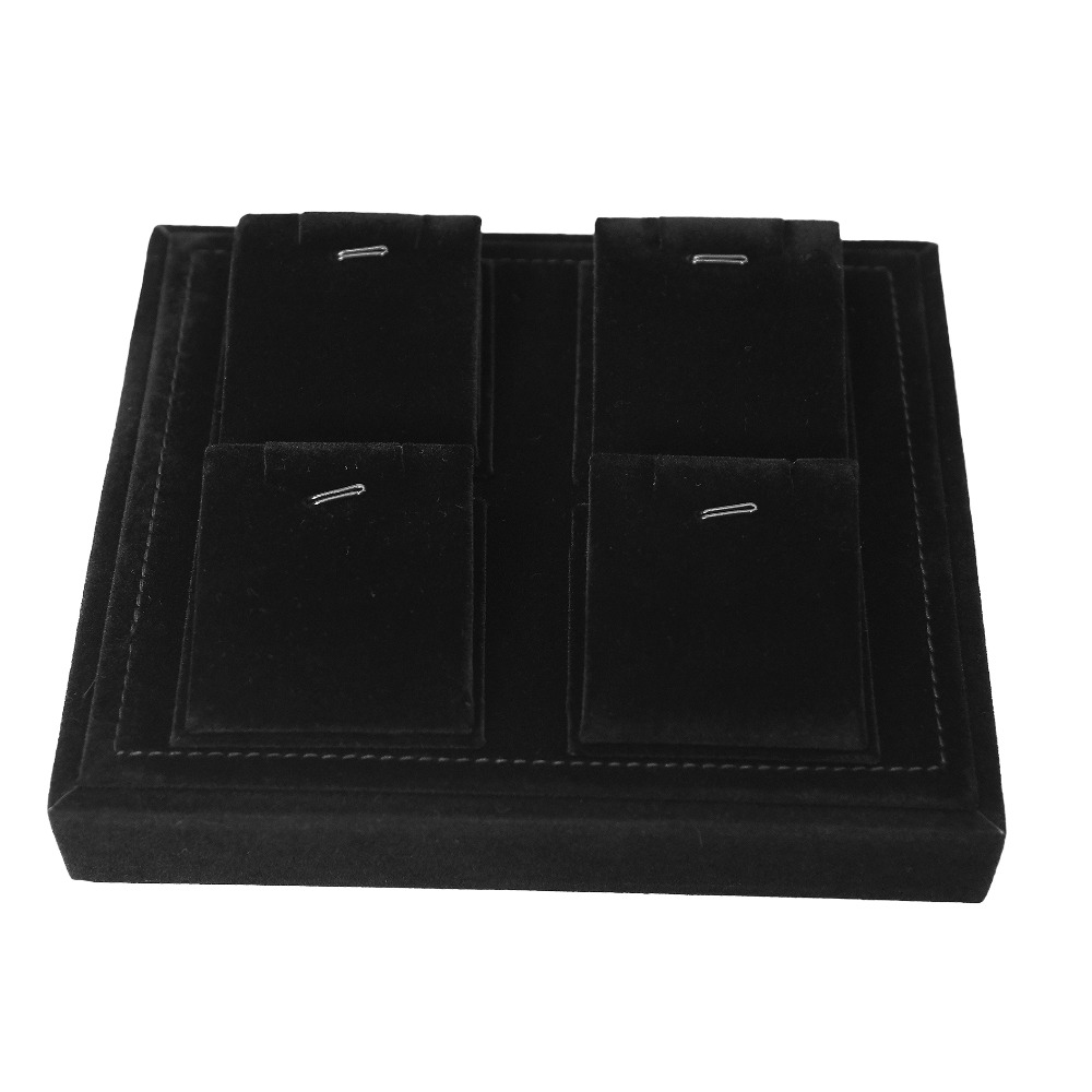 jewellery p.set stand black fur