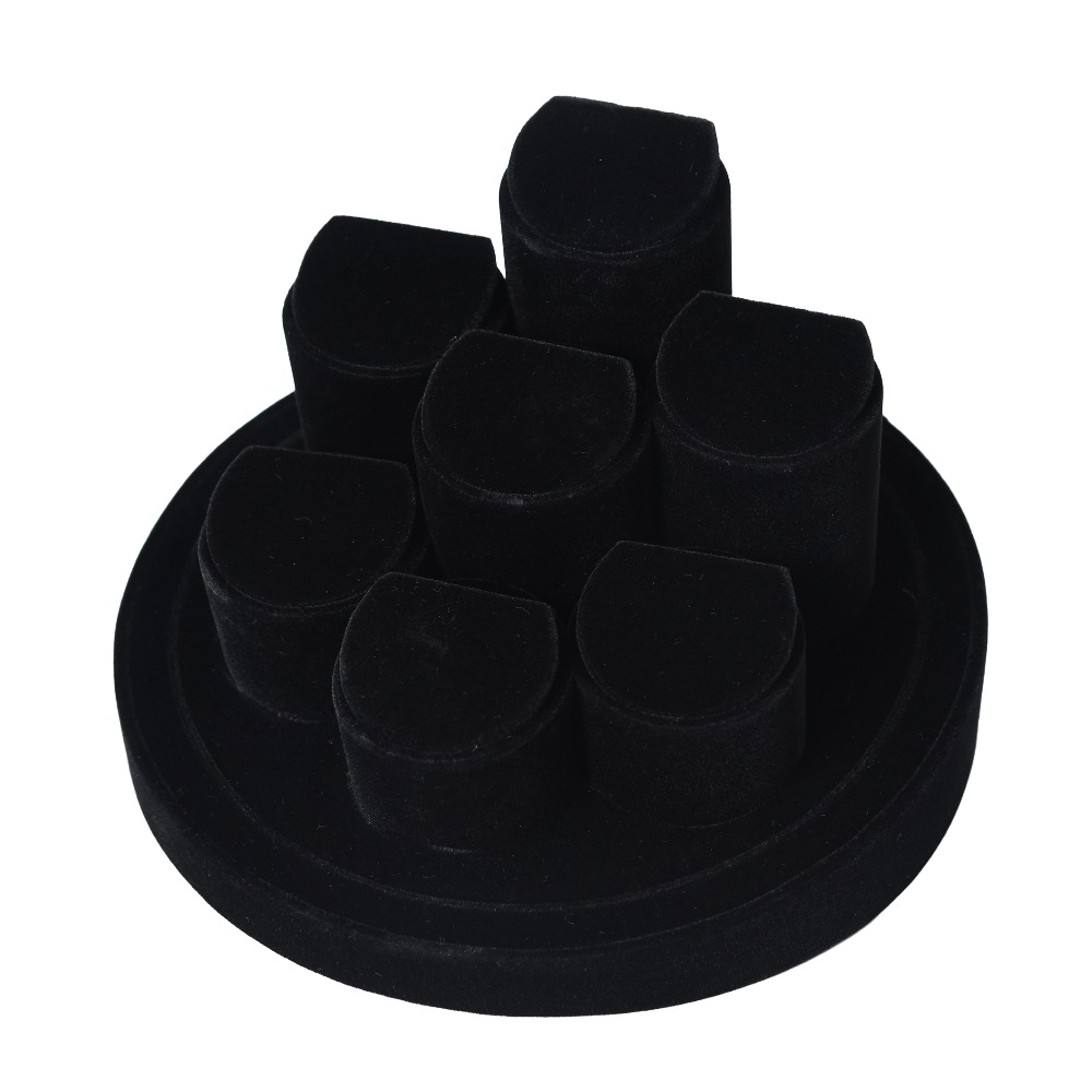 jewellery 7 tops stand black fur