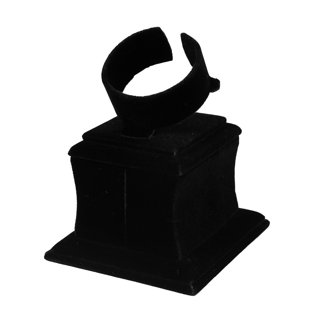 jewellery bangle/bracelet stand black fur
