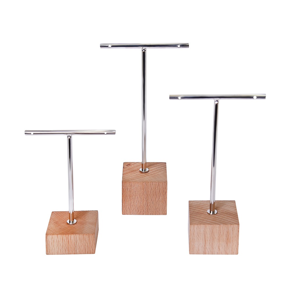 jewellery metal wooden earring stand