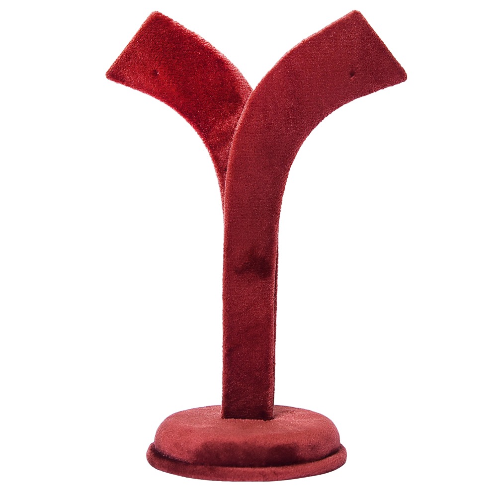 jewellery brown swede earring stand