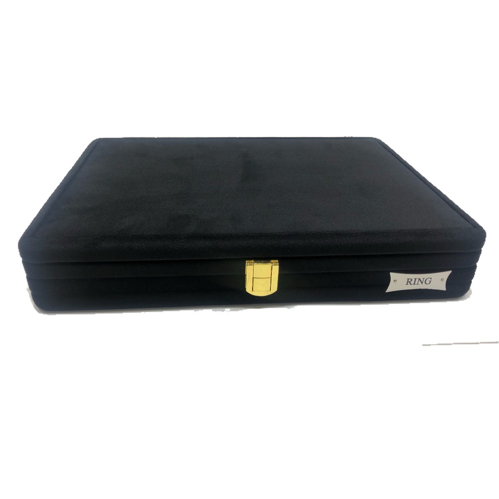 Jewellery black swede stock box
