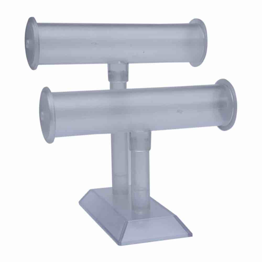 Double roll foldable acrylic bangle stand