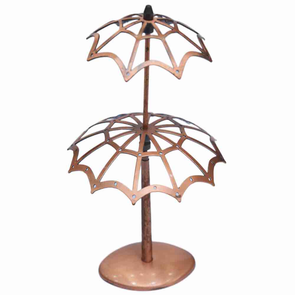 Umbrella metal earring stand