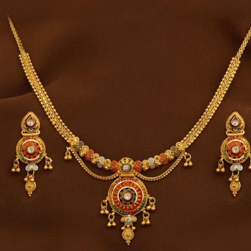 916 Gold Necklace Set