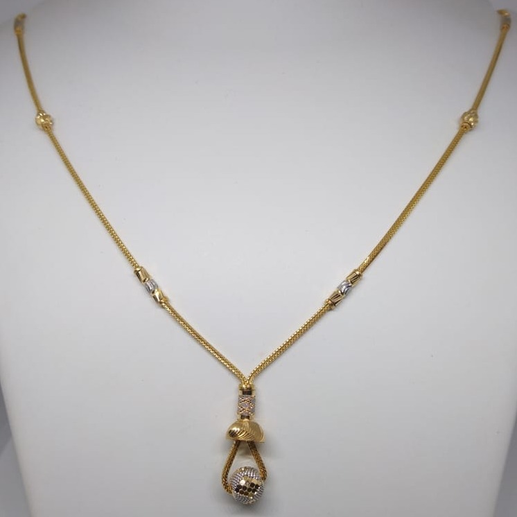 916 gold rodium chain