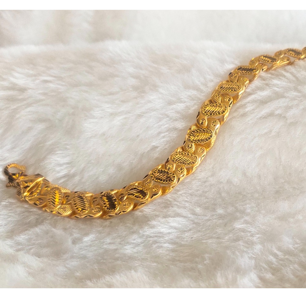 916 gold gents bracelet