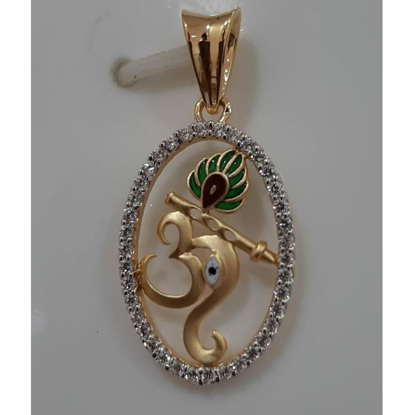 916 gold ganeshji pendant