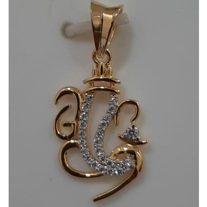 916 cz ganeshji pendant
