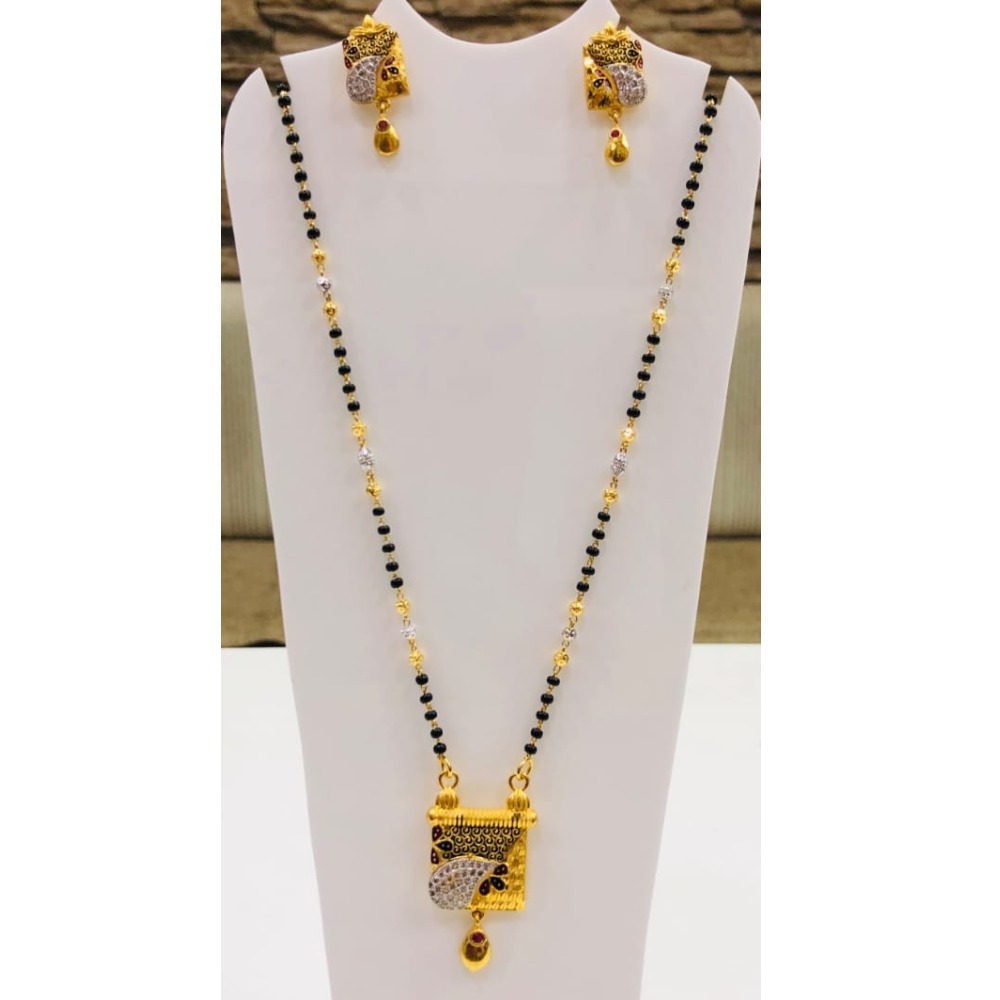 916 gold antique mangalsutra
