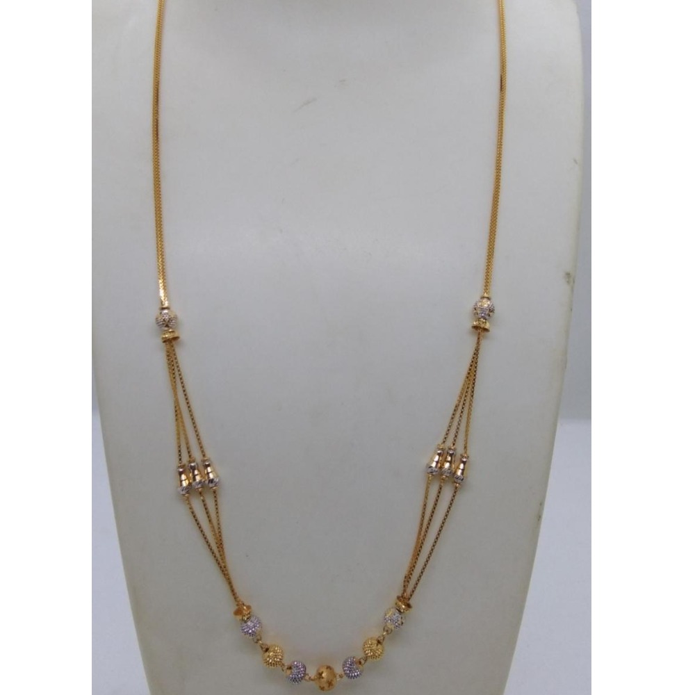 916 gold rodiam ladies chain