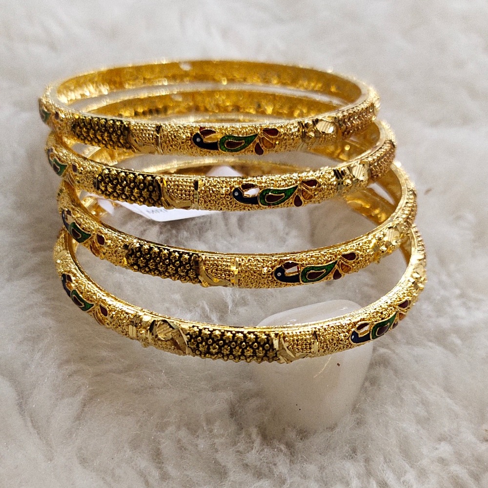 916 gold mina kari bangles