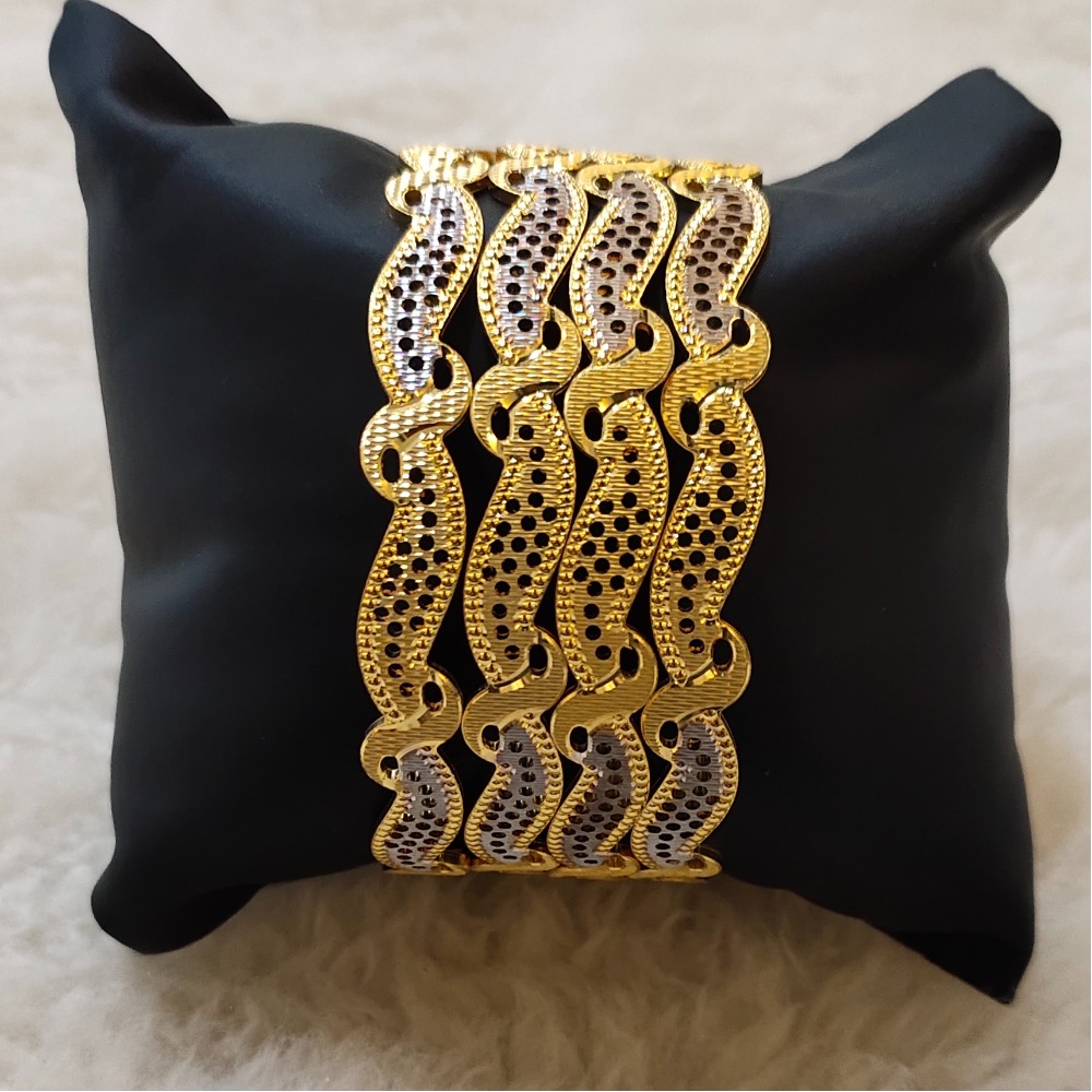 916 gold roadium bangles