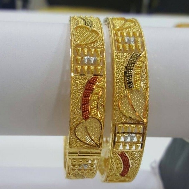 916 gold kalkati bangles