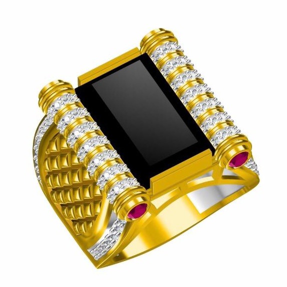 22 ct 916 gold gents ring