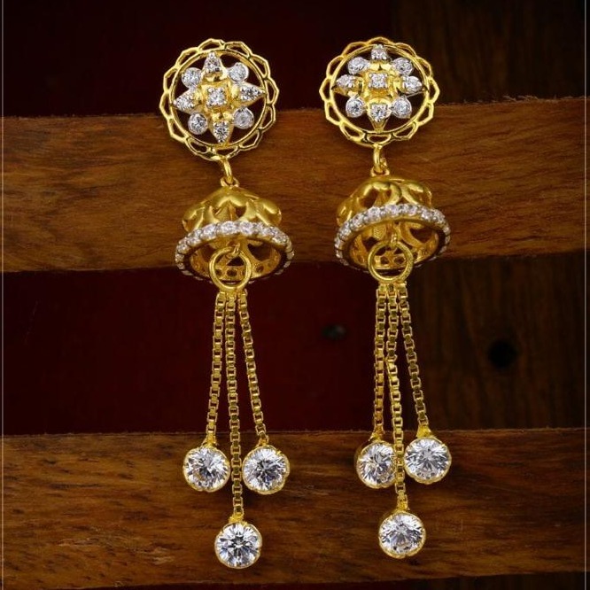 22 ct 916 gold earings with zummer