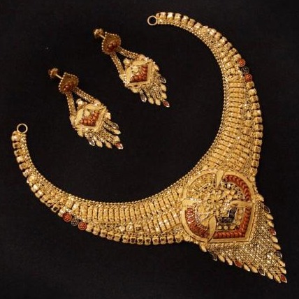 22 ct 916 gold necklace set