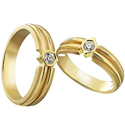 22 Kt 916 Gold Couple Ring