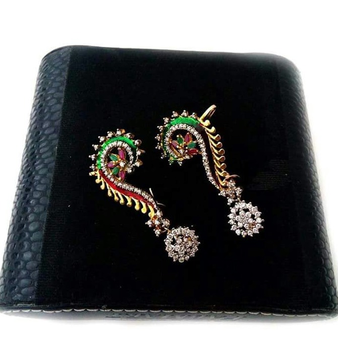 22 kt 916 gold fancy earring