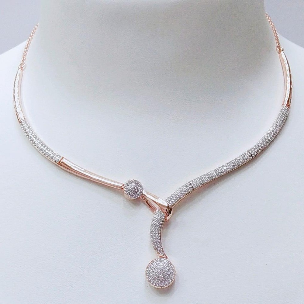 18KT Rose Gold Delicate Necklace For Women VJ-N014
