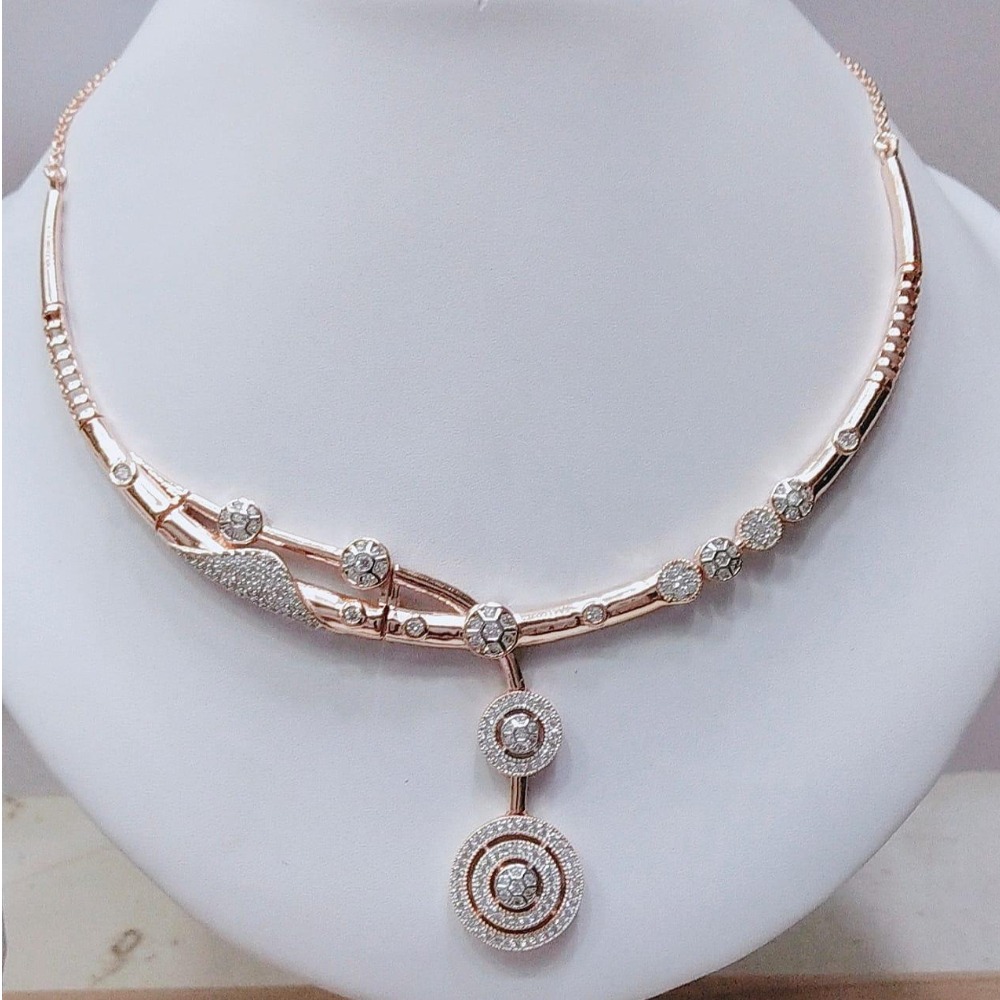 18KT Rose Gold Plated Designer Necklace VJ-N007