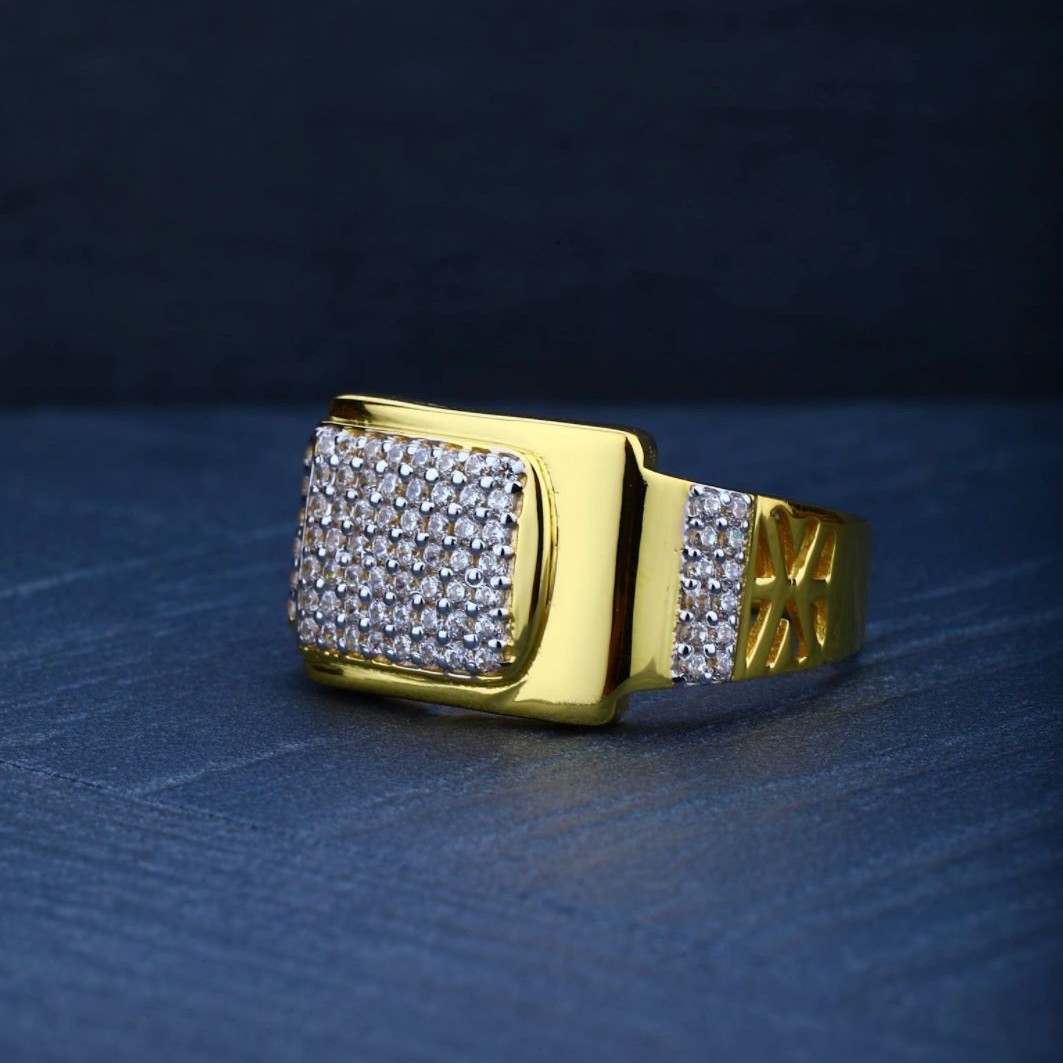 916 Gold Hallmarked Gents Ring